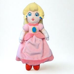 Princess Peach Nintendo Plush Collectable Doll 10in - Pink and Red